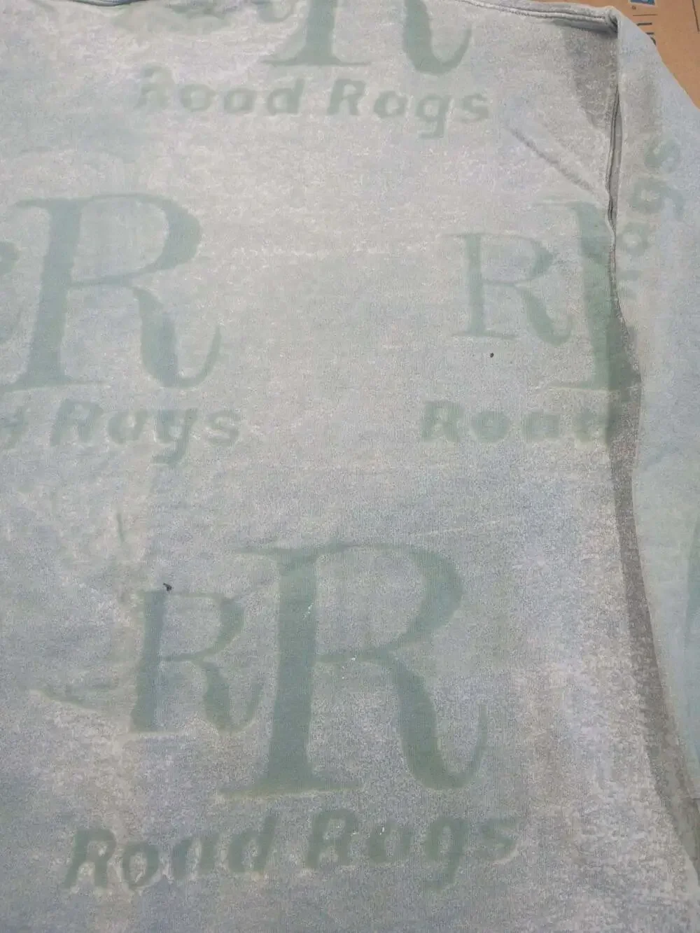 Vintage 90s Road Rags Jean Co. All-Over Logo Print Crewneck Sweatshirt Large